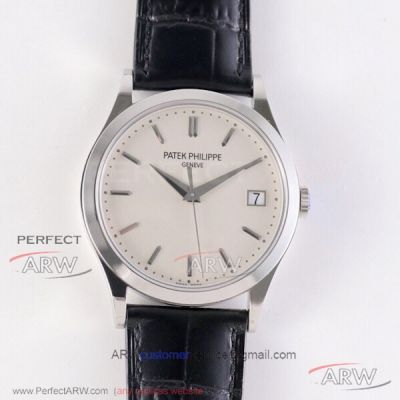 ZF Factory Patek Philippe Calatrava Opaline Dial 38 MM Cal.324 SC Automatic Watch 5296G-010